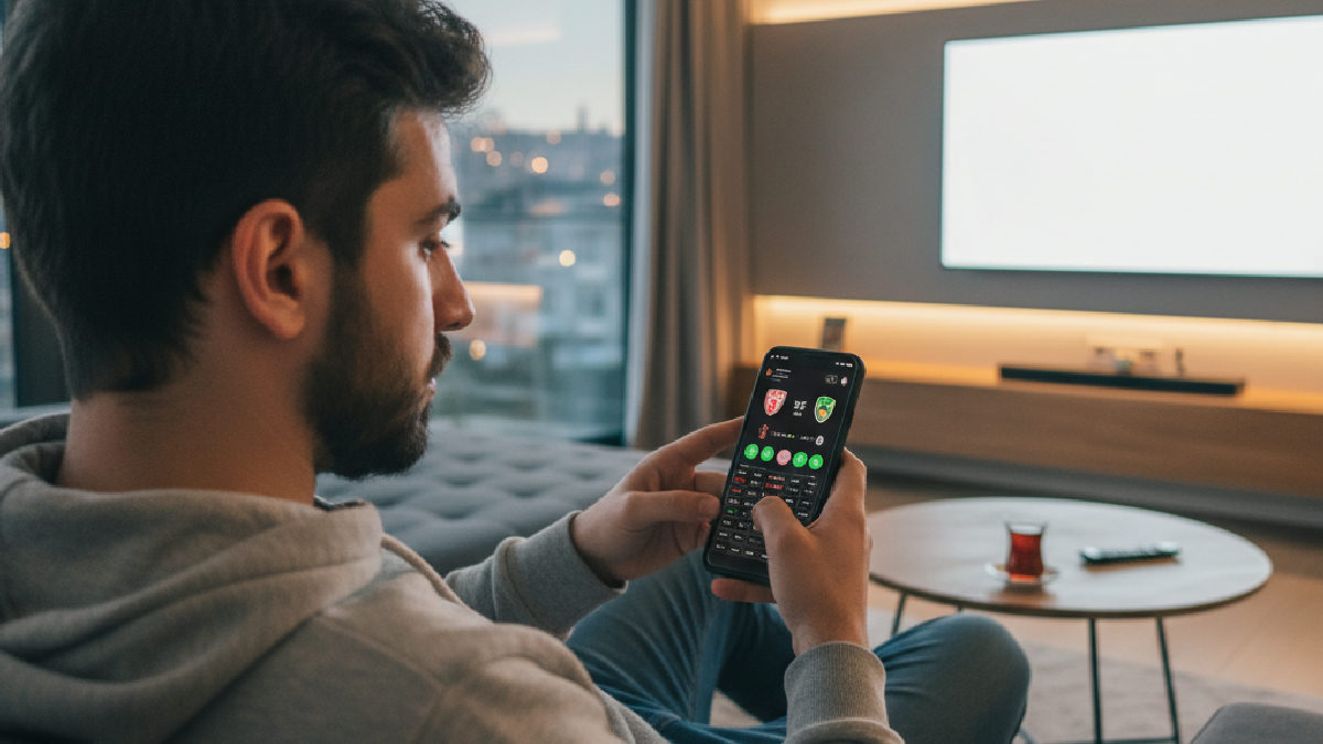 Kullanıcı, mobil cihazından Hitpot canlı bahis fırsatlarını değerlendiriyor.